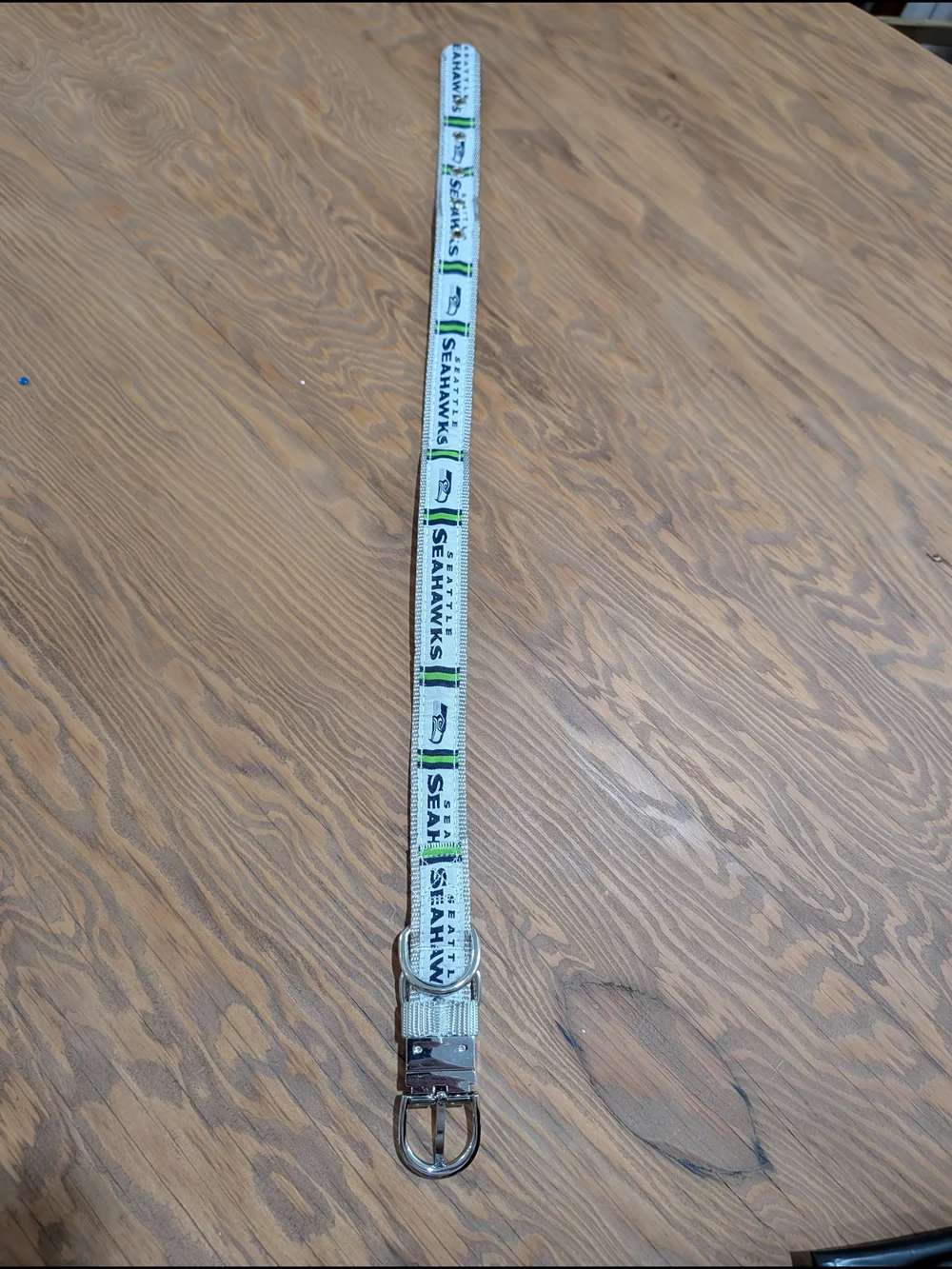 25in Long Seattle Seahawks Navy & White Logo Belt